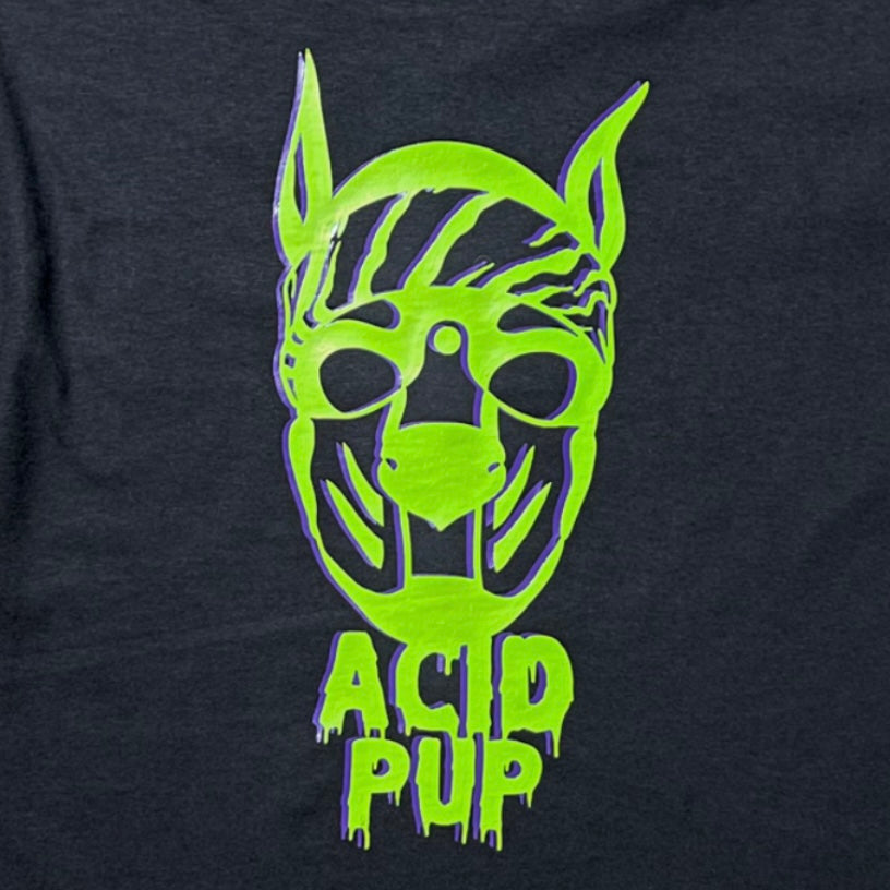 Acid Pup Lime w/ Purple Shadow Shirt